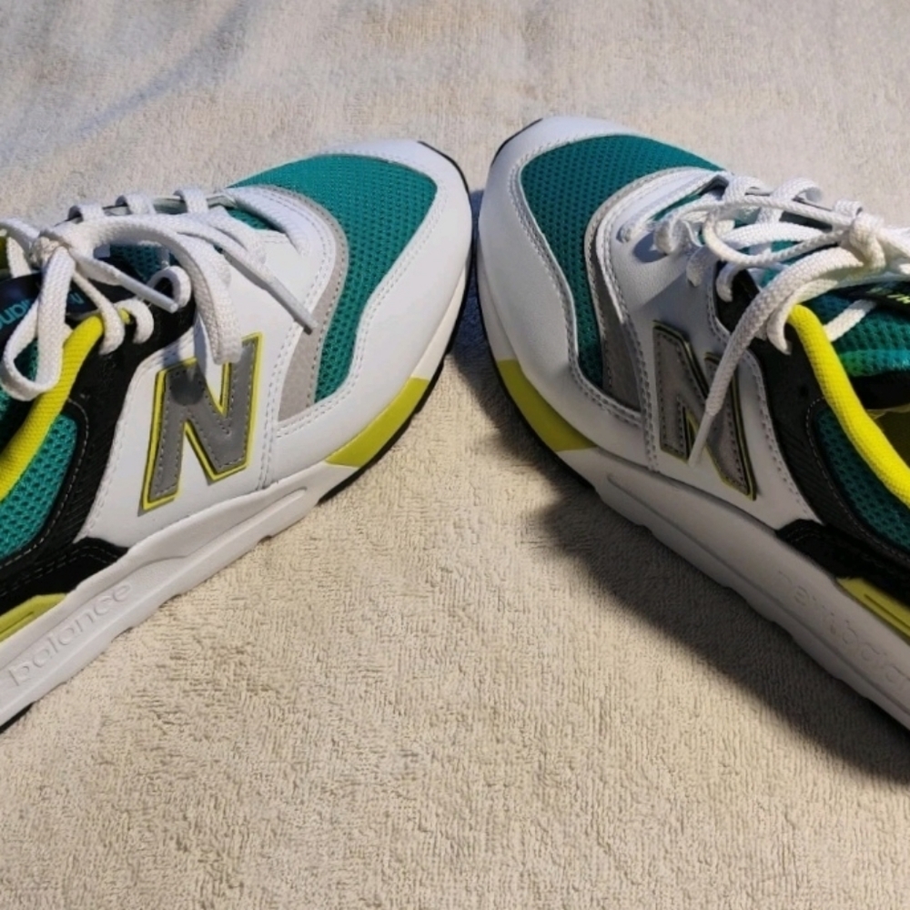 New Balance 997H Shoes Mens Size 8.5 Green White Black Pre-Owned - Picture 6 of 8